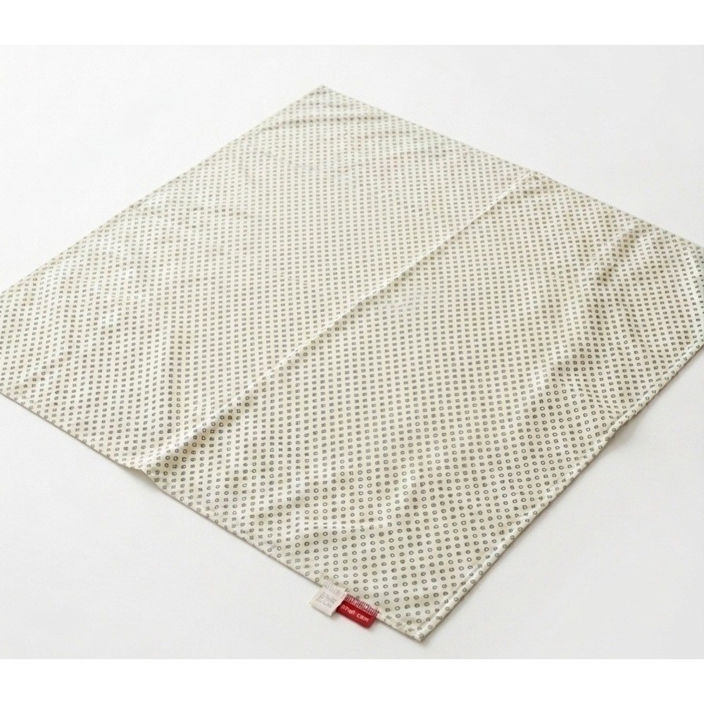 Vintage Amy Coe White & Green Dot Baby Blanket Limited Edition Cotton 36"x34"